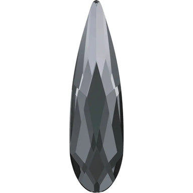 Serinity Flat Back Crystals Non Hotfix Raindrop (2304) Crystal Silver Night UNFOILED - Bluestreak Crystals