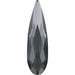 Serinity Flat Back Crystals Non Hotfix Raindrop (2304) Crystal Silver Night UNFOILED - Bluestreak Crystals