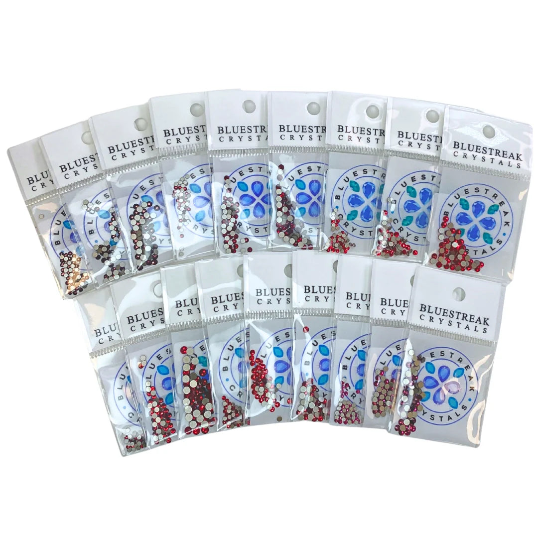 Serinity Flat Back Crystals Non Hotfix Red Collection - Bluestreak Crystals