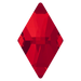 Serinity Flat Back Crystals Non Hotfix Rhombus (2709) Light Siam - Bluestreak Crystals