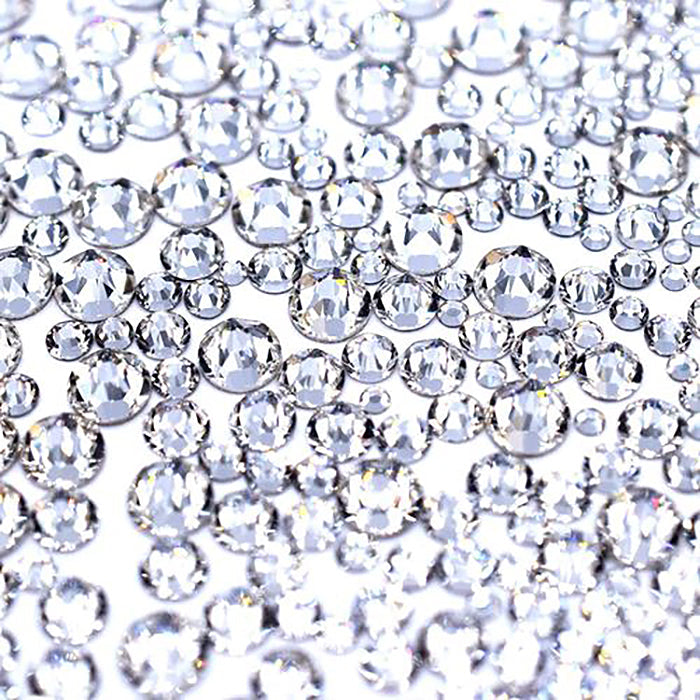 Serinity Flat Back Crystals Non Hotfix Size Mix CRYSTAL - Bluestreak Crystals