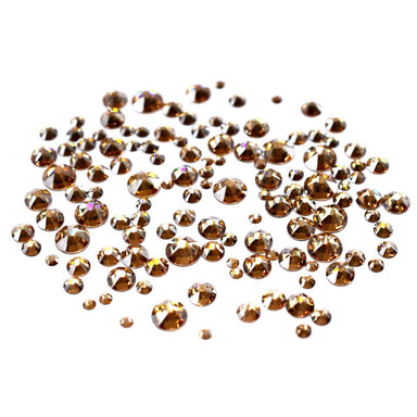 Swarovski Flat Back Crystals Non Hotfix Size Mix Crystal Golden Shadow - Bluestreak Crystals