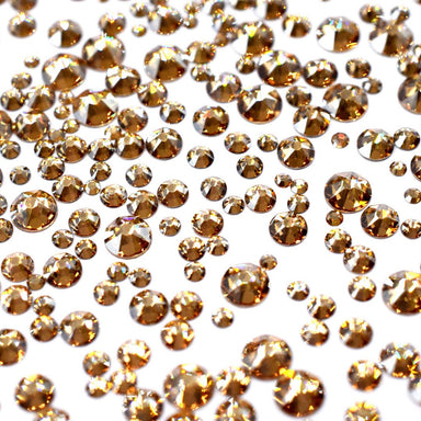 Swarovski Flat Back Crystals Non Hotfix Size Mix Crystal Golden Shadow - Bluestreak Crystals