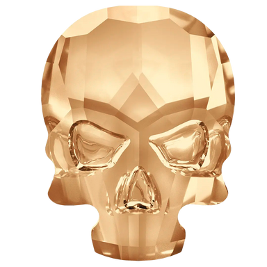 Serinity Flat Back Crystals Non Hotfix Skull (2856) Crystal Golden Shadow - Bluestreak Crystals