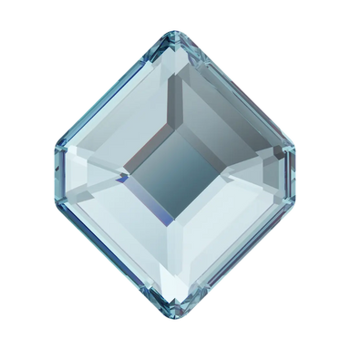 Serinity Flat Back Crystals Non Hotfix Small Hexagon (2777) Aquamarine - Bluestreak Crystals