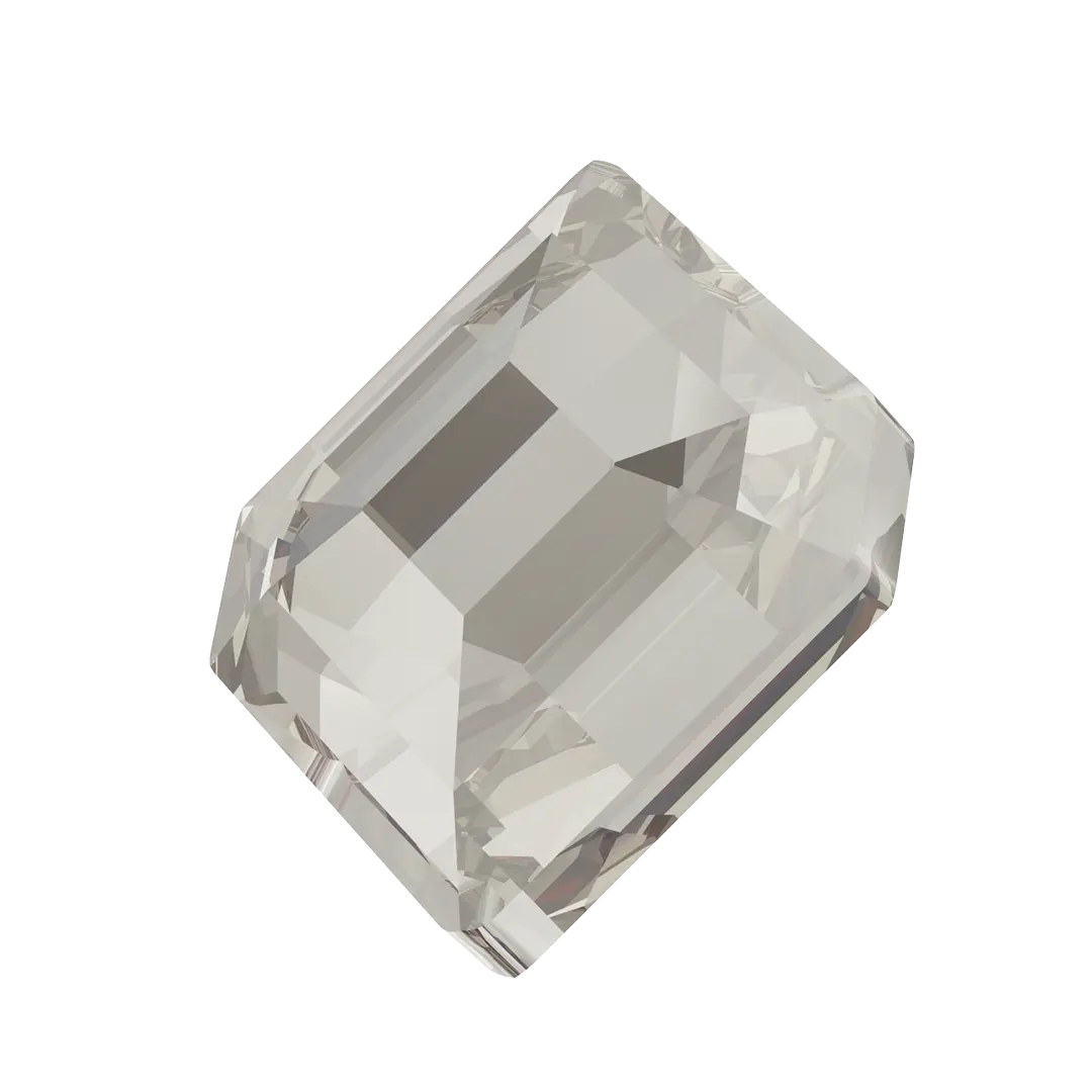 Serinity Flat Back Crystals Non Hotfix Small Hexagon (2777) Crystal Silver Shade - Bluestreak Crystals