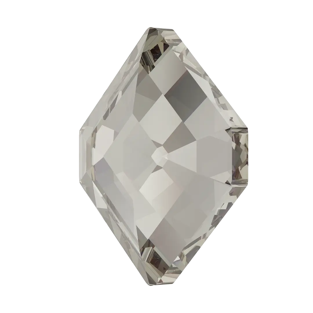 Serinity Flat Back Crystals Non Hotfix Small Hexagon (2777) Crystal Silver Shade - Bluestreak Crystals