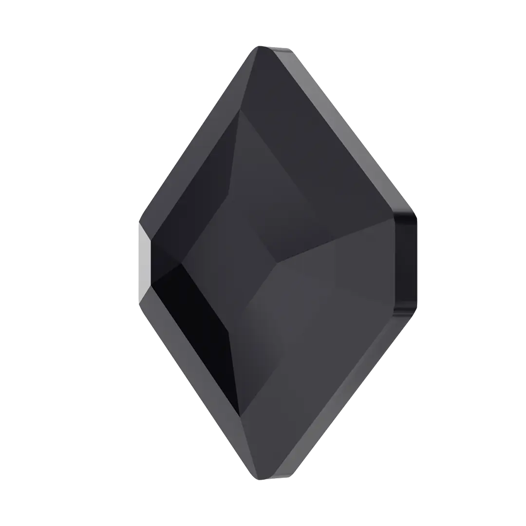 Serinity Flat Back Crystals Non Hotfix Small Hexagon (2777) Jet UNFOILED - Bluestreak Crystals