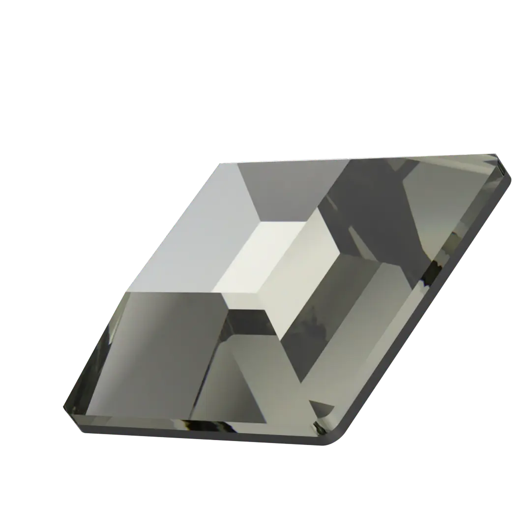 Serinity Flat Back Crystals Non Hotfix Square (2400) Black Diamond - Bluestreak Crystals