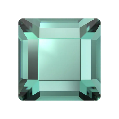 Serinity Flat Back Crystals Non Hotfix Square (2400) Caribbean Green - Bluestreak Crystals