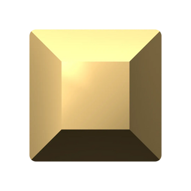 Serinity Flat Back Crystals Non Hotfix Square (2400) Crystal Aurum - Bluestreak Crystals