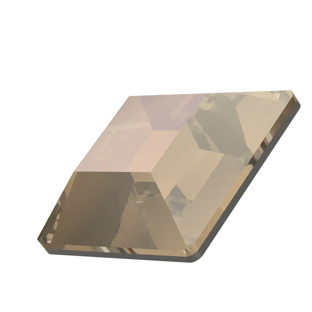 Serinity Flat Back Crystals Non Hotfix Square (2400) Crystal Bronze - Bluestreak Crystals