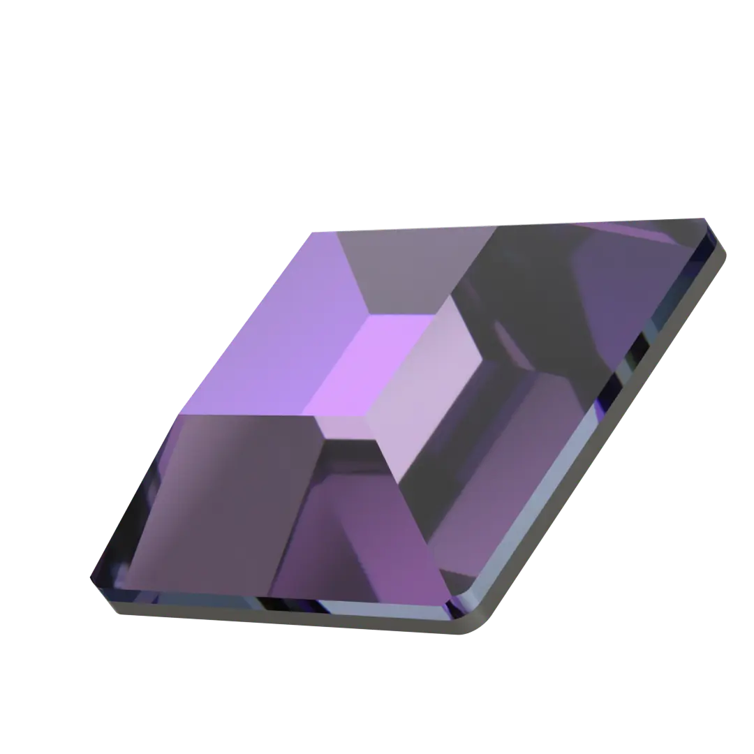 Serinity Flat Back Crystals Non Hotfix Square (2400) Crystal Heliotrope - Bluestreak Crystals