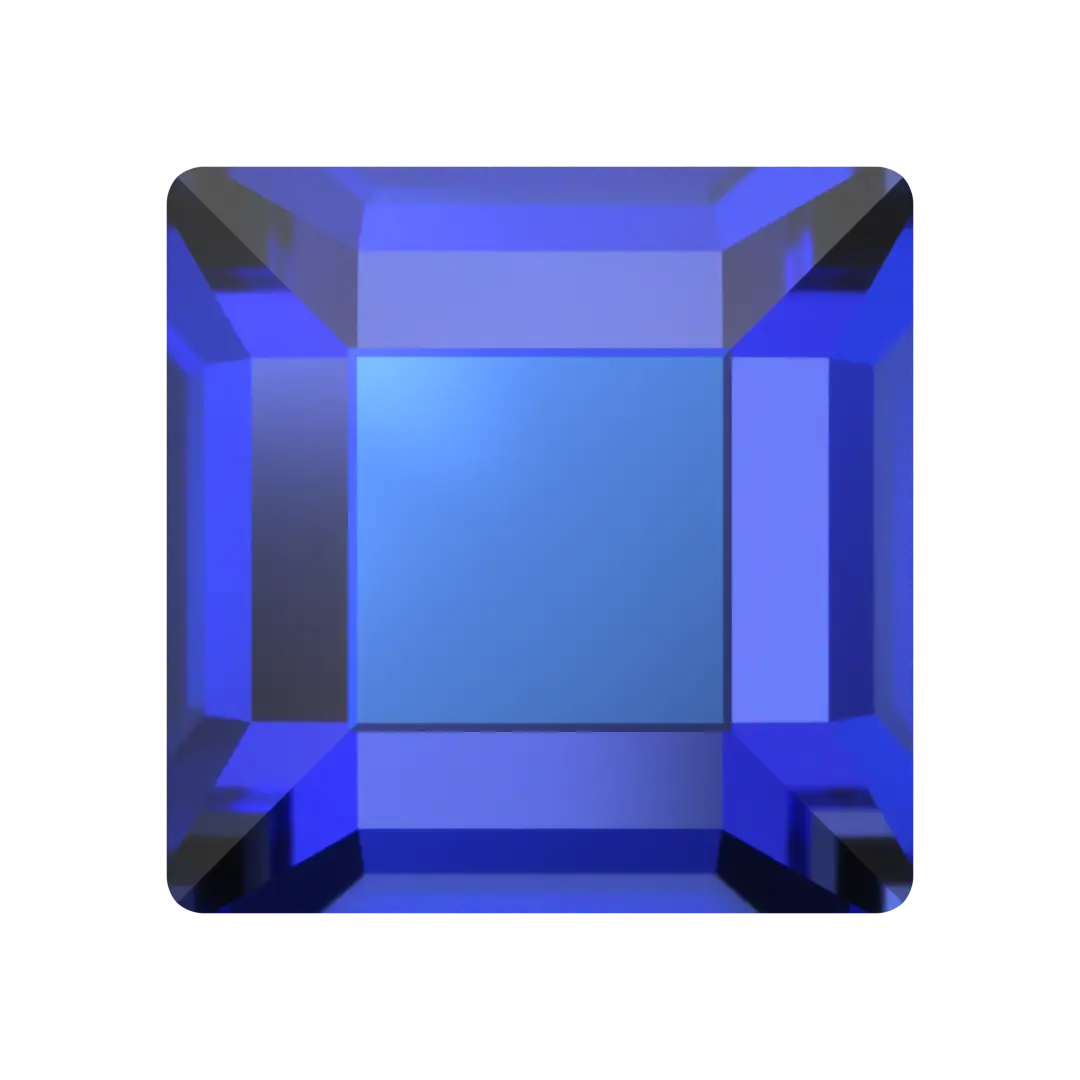 Serinity Flat Back Crystals Non Hotfix Square (2400) Crystal Heliotrope - Bluestreak Crystals