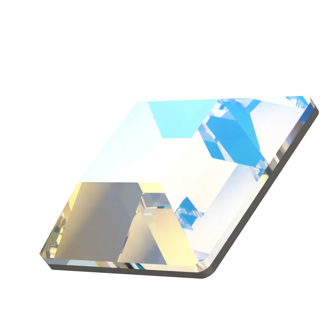 Serinity Flat Back Crystals Non Hotfix Square (2400) Crystal Shimmer - Bluestreak Crystals