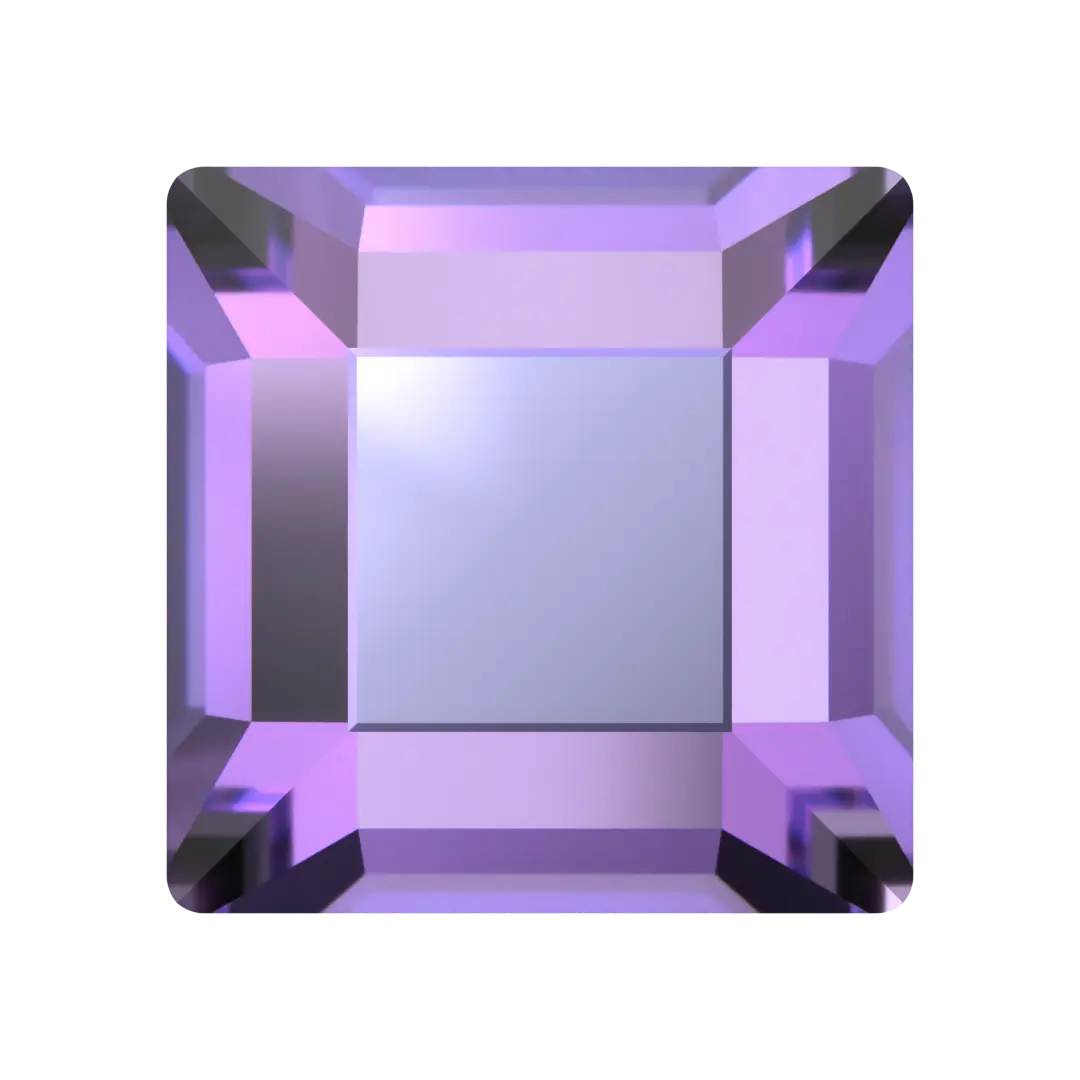 Serinity Flat Back Crystals Non Hotfix Square (2400) Crystal Vitrail Light - Bluestreak Crystals