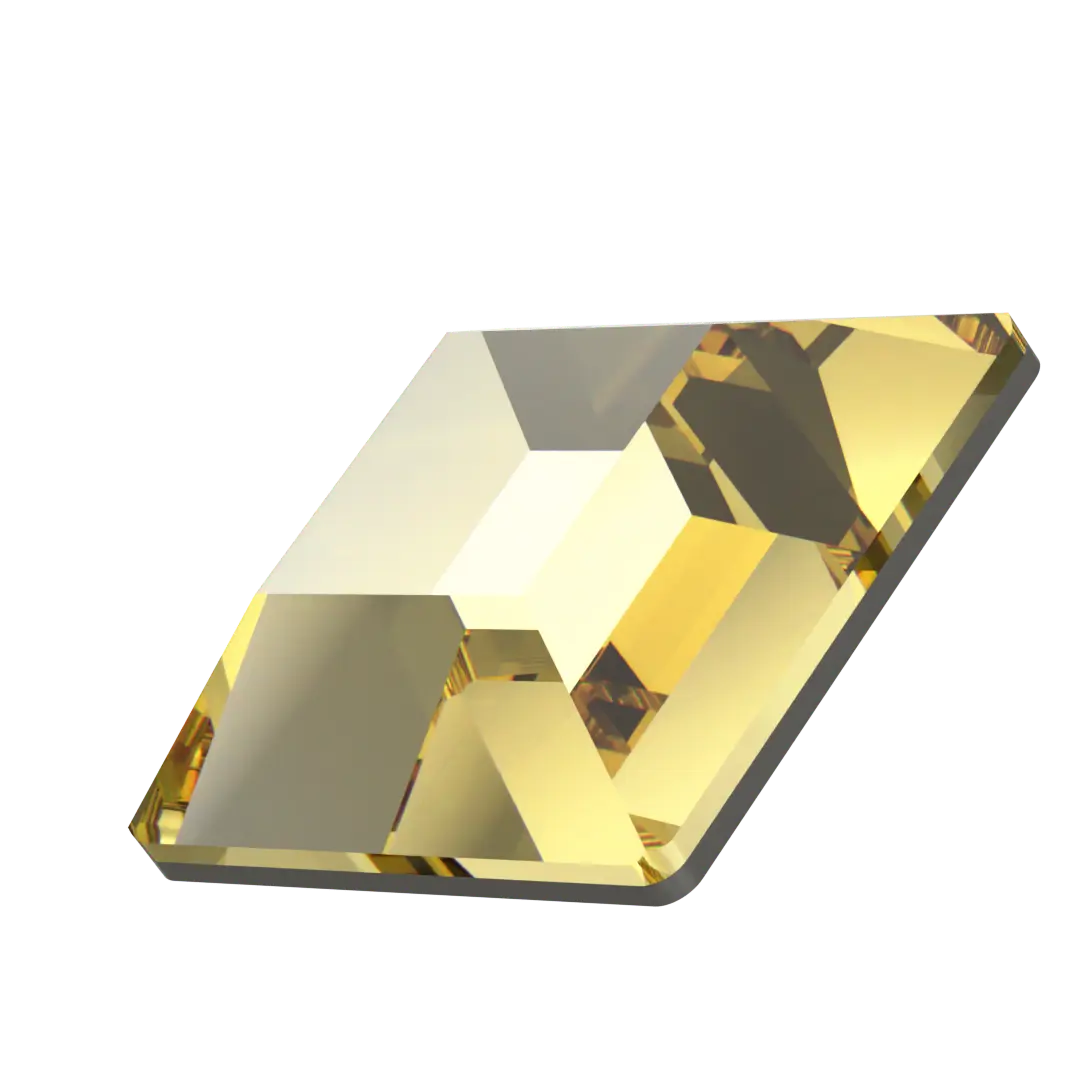 Serinity Flat Back Crystals Non Hotfix Square (2400) Dark Jonquil - Bluestreak Crystals