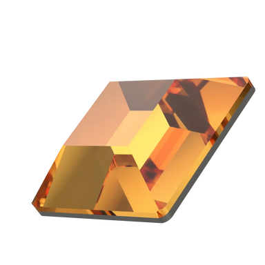 Serinity Flat Back Crystals Non Hotfix Square (2400) Dark Orange - Bluestreak Crystals