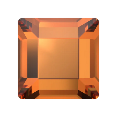 Serinity Flat Back Crystals Non Hotfix Square (2400) Dark Orange - Bluestreak Crystals