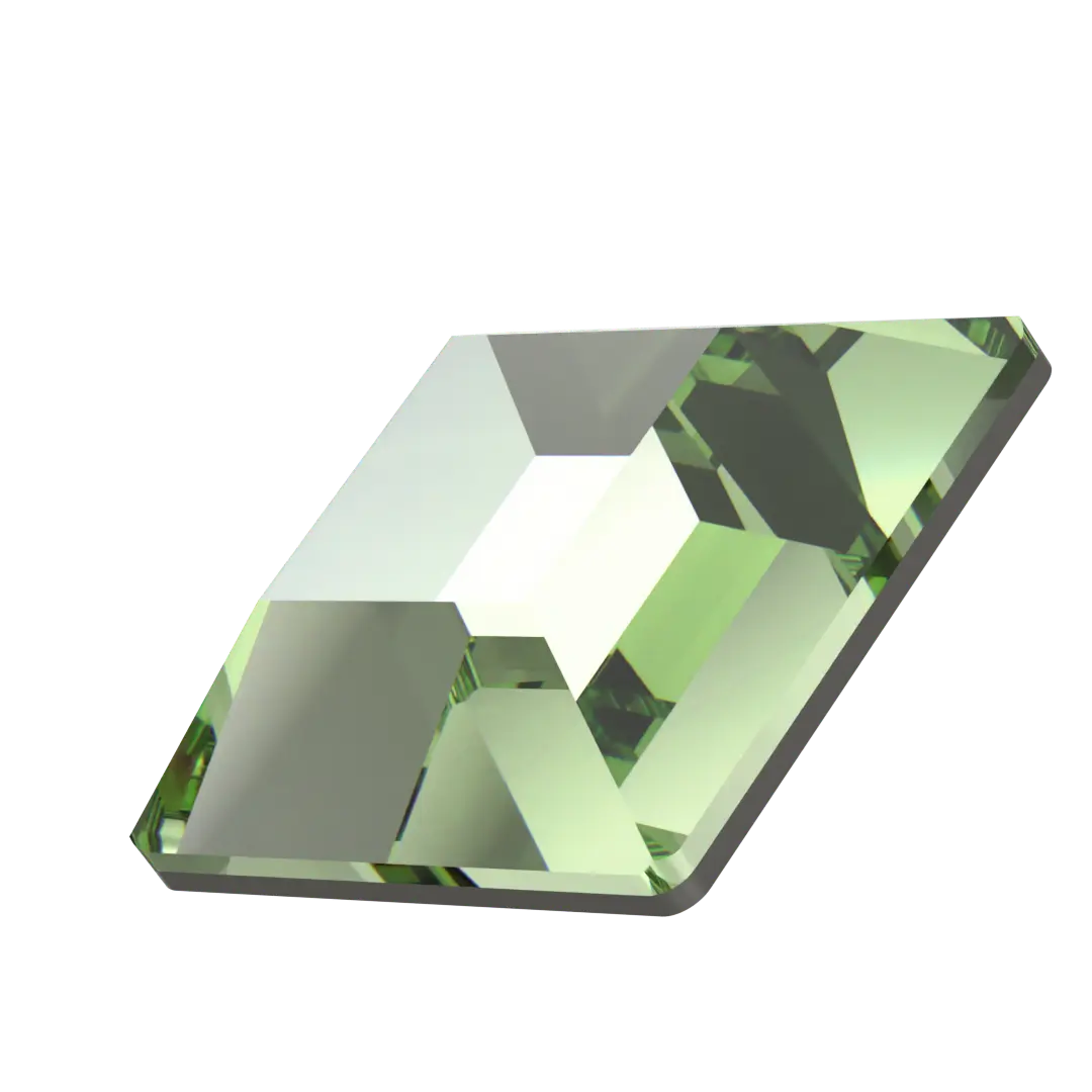Serinity Flat Back Crystals Non Hotfix Square (2400) Dark Peridot - Bluestreak Crystals