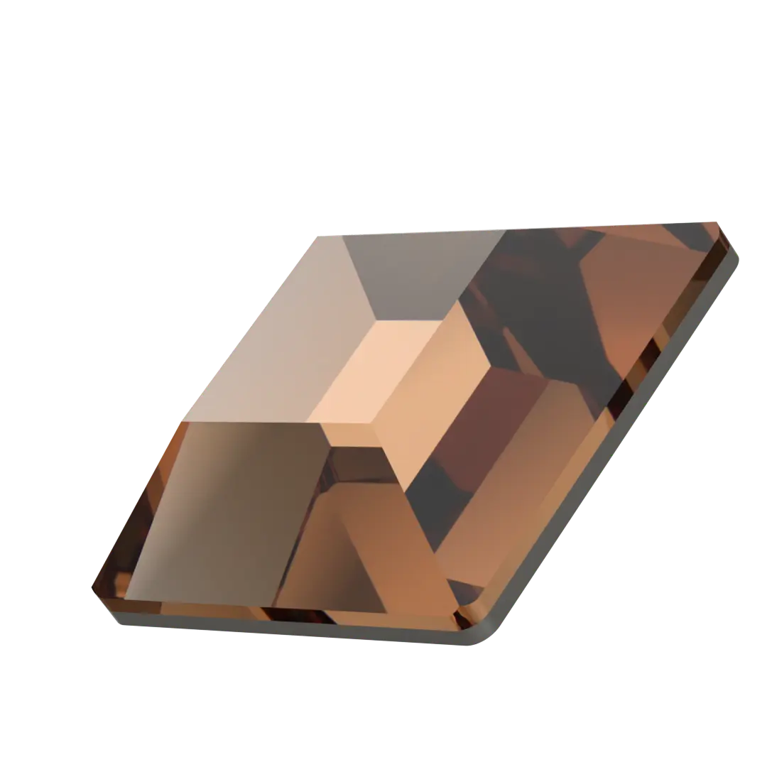 Serinity Flat Back Crystals Non Hotfix Square (2400) Smoked Topaz - Bluestreak Crystals