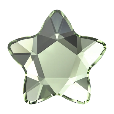 Serinity Flat Back Crystals Non Hotfix Star Flower (2754) Dark Peridot - Bluestreak Crystals