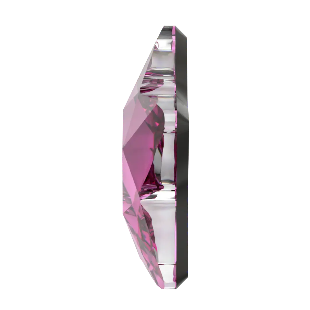 Serinity Flat Back Crystals Non Hotfix Star Flower (2754) Dark Rose - Bluestreak Crystals