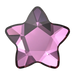 Serinity Flat Back Crystals Non Hotfix Star Flower (2754) Dark Rose - Bluestreak Crystals