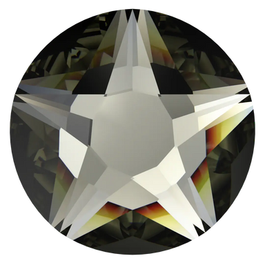 Serinity Flat Back Crystals Non Hotfix Star Rose (2100) Black Diamond - Bluestreak Crystals