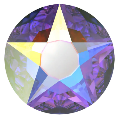 Serinity Flat Back Crystals Non Hotfix Star Rose (2100) Crystal AB - Bluestreak Crystals