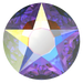 Serinity Flat Back Crystals Non Hotfix Star Rose (2100) Crystal AB - Bluestreak Crystals