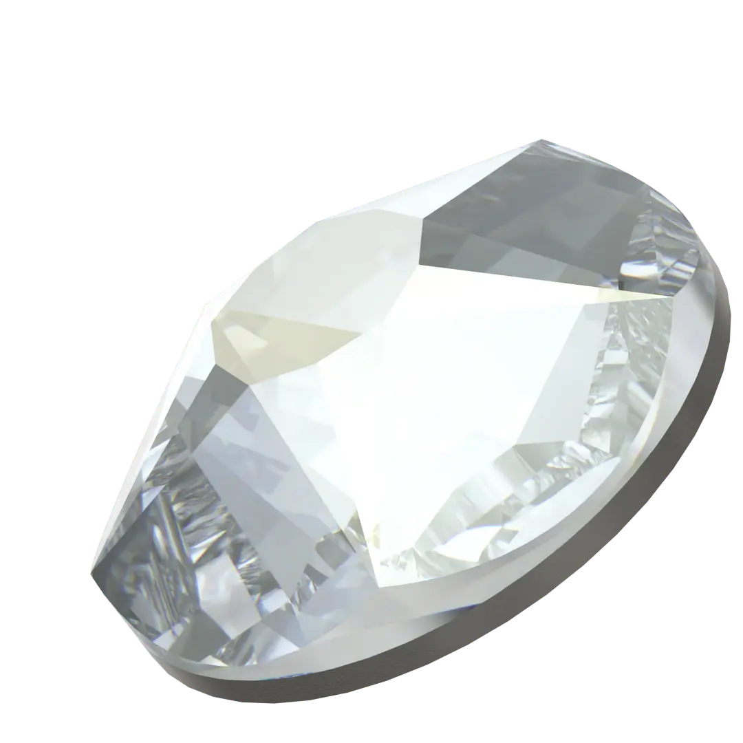 Serinity Flat Back Crystals Non Hotfix Star Rose (2100) Crystal Blue Shade - Bluestreak Crystals