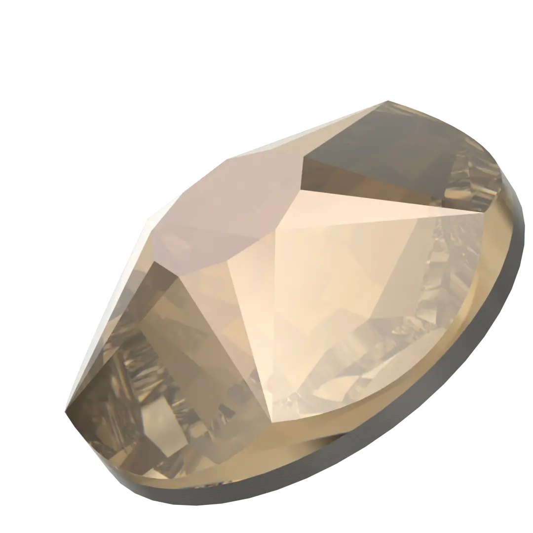 Serinity Flat Back Crystals Non Hotfix Star Rose (2100) Crystal Bronze - Bluestreak Crystals