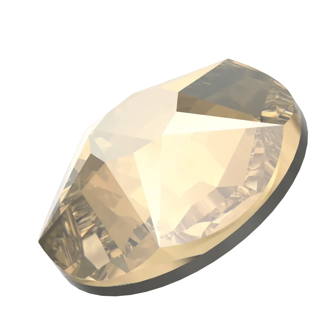 Serinity Flat Back Crystals Non Hotfix Star Rose (2100) Crystal Golden Shadow - Bluestreak Crystals