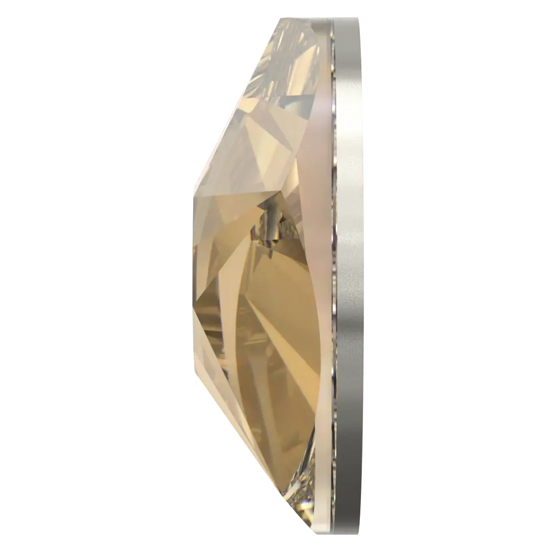 Serinity Flat Back Crystals Non Hotfix Star Rose (2100) Crystal Golden Shadow - Bluestreak Crystals