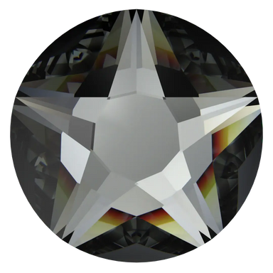 Serinity Flat Back Crystals Non Hotfix Star Rose (2100) Crystal Silver Night - Bluestreak Crystals