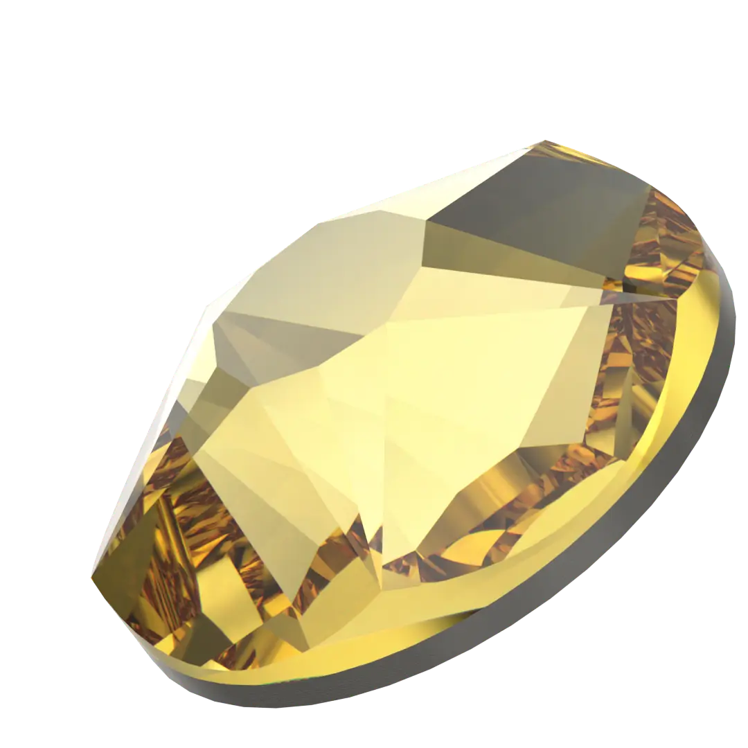 Serinity Flat Back Crystals Non Hotfix Star Rose (2100) Dark Jonquil - Bluestreak Crystals