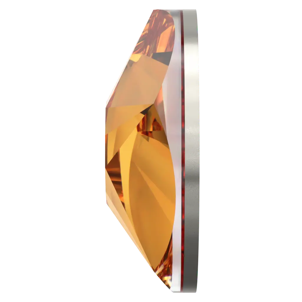 Serinity Flat Back Crystals Non Hotfix Star Rose (2100) Dark Orange - Bluestreak Crystals