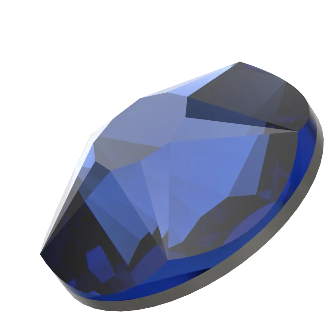 Serinity Flat Back Crystals Non Hotfix Star Rose (2100) Dark Sapphire - Bluestreak Crystals