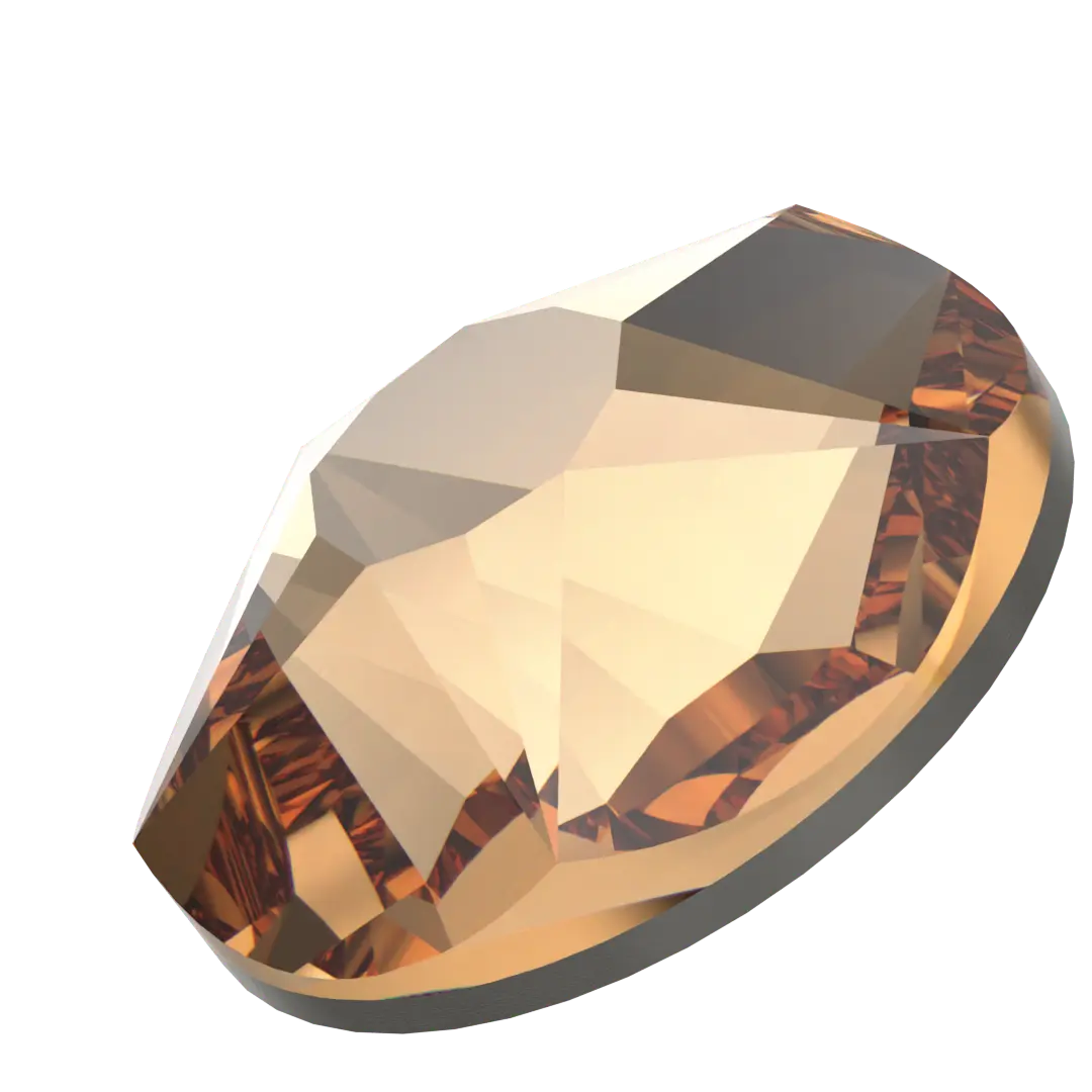 Serinity Flat Back Crystals Non Hotfix Star Rose (2100) Light Colorado Topaz - Bluestreak Crystals