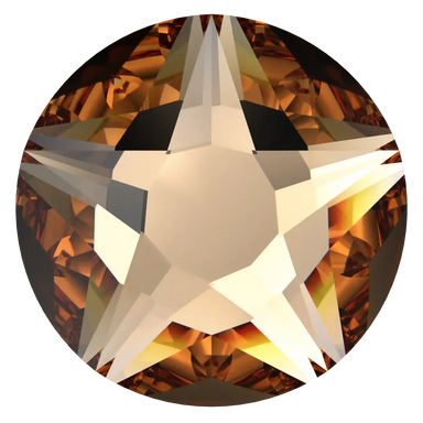 Serinity Flat Back Crystals Non Hotfix Star Rose (2100) Light Colorado Topaz - Bluestreak Crystals