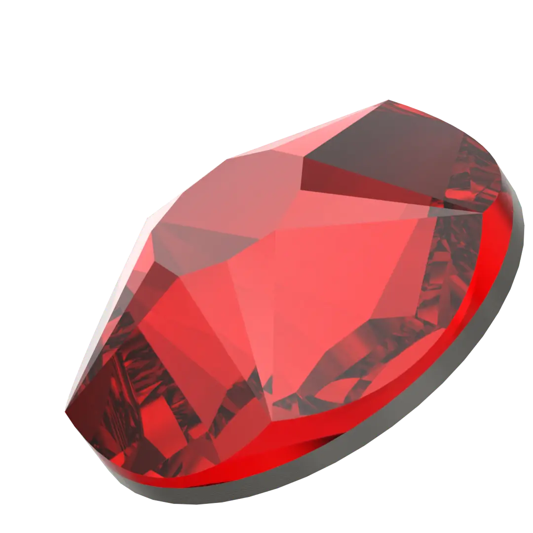 Serinity Flat Back Crystals Non Hotfix Star Rose (2100) Light Siam - Bluestreak Crystals