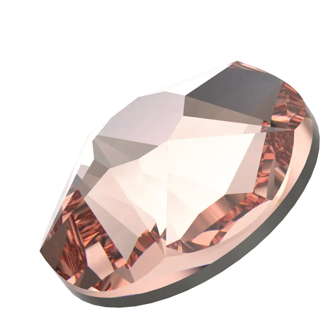 Serinity Flat Back Crystals Non Hotfix Star Rose (2100) Silk - Bluestreak Crystals