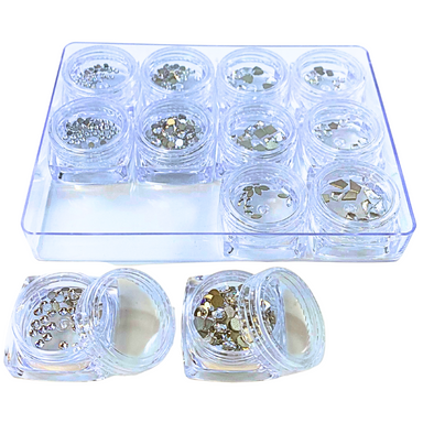 Serinity Flat Back Crystals Non Hotfix Supreme Mix Crystal - Bluestreak Crystals