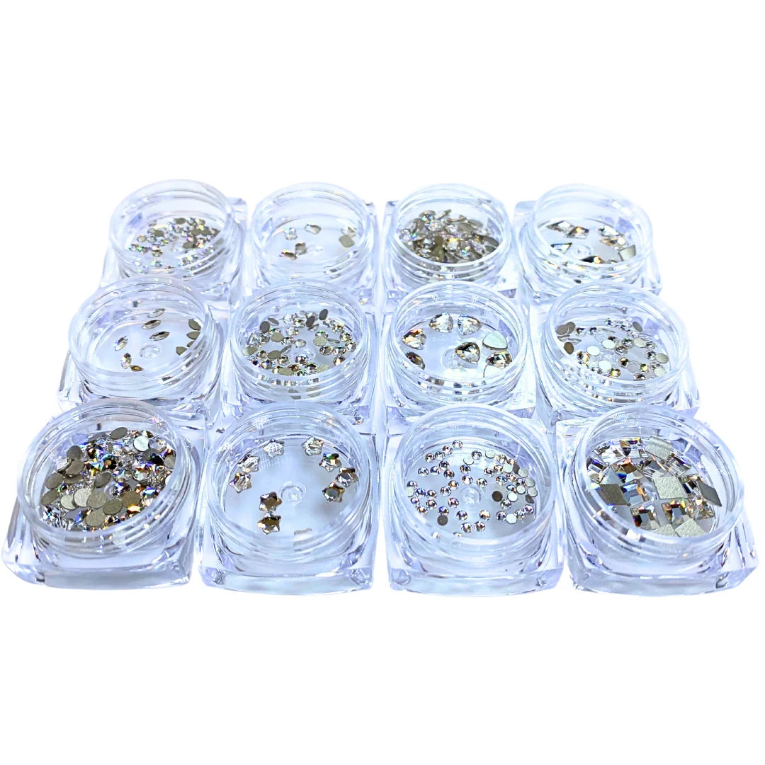 Serinity Flat Back Crystals Non Hotfix Supreme Mix Crystal - Bluestreak Crystals