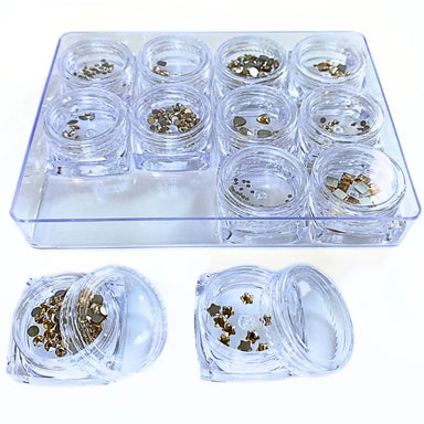 Serinity Flat Back Crystals Non Hotfix Supreme Mix Crystal Golden Shadow - Bluestreak Crystals