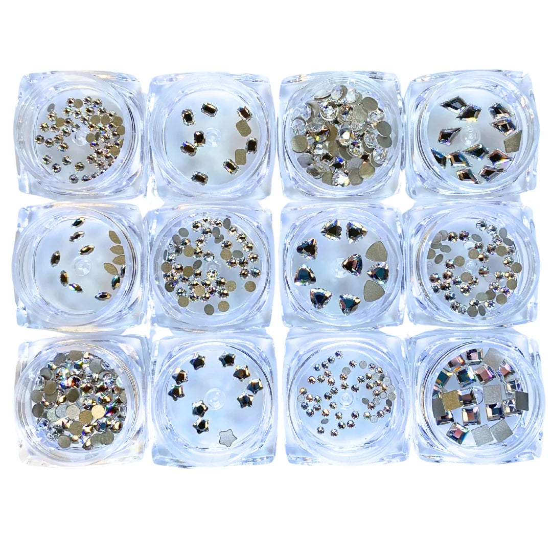 Serinity Flat Back Crystals Non Hotfix Supreme Mix Crystal - Bluestreak Crystals