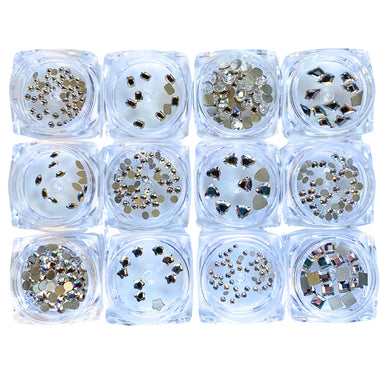 Serinity Flat Back Crystals Non Hotfix Supreme Mix Crystal - Bluestreak Crystals