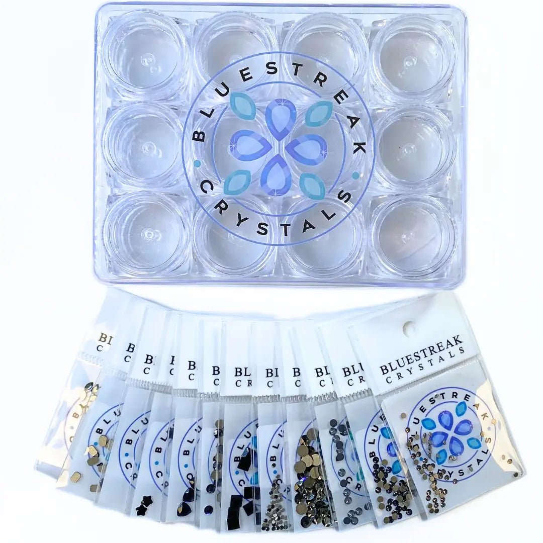 Serinity Flat Back Crystals Non Hotfix Supreme Mix Dark - Bluestreak Crystals
