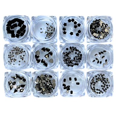 Serinity Flat Back Crystals Non Hotfix Supreme Mix Dark - Bluestreak Crystals